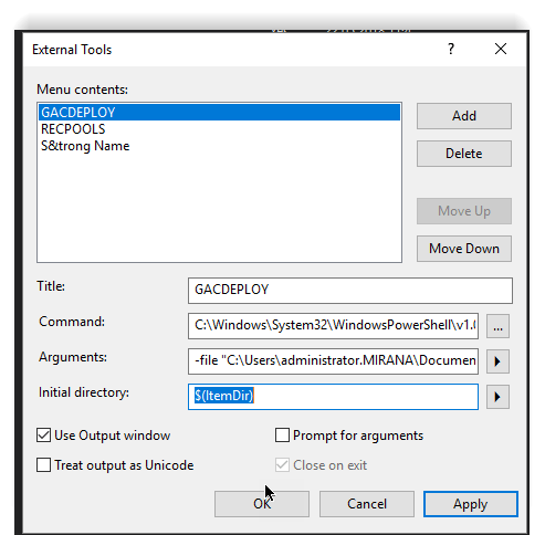 GAC Deploy Setup