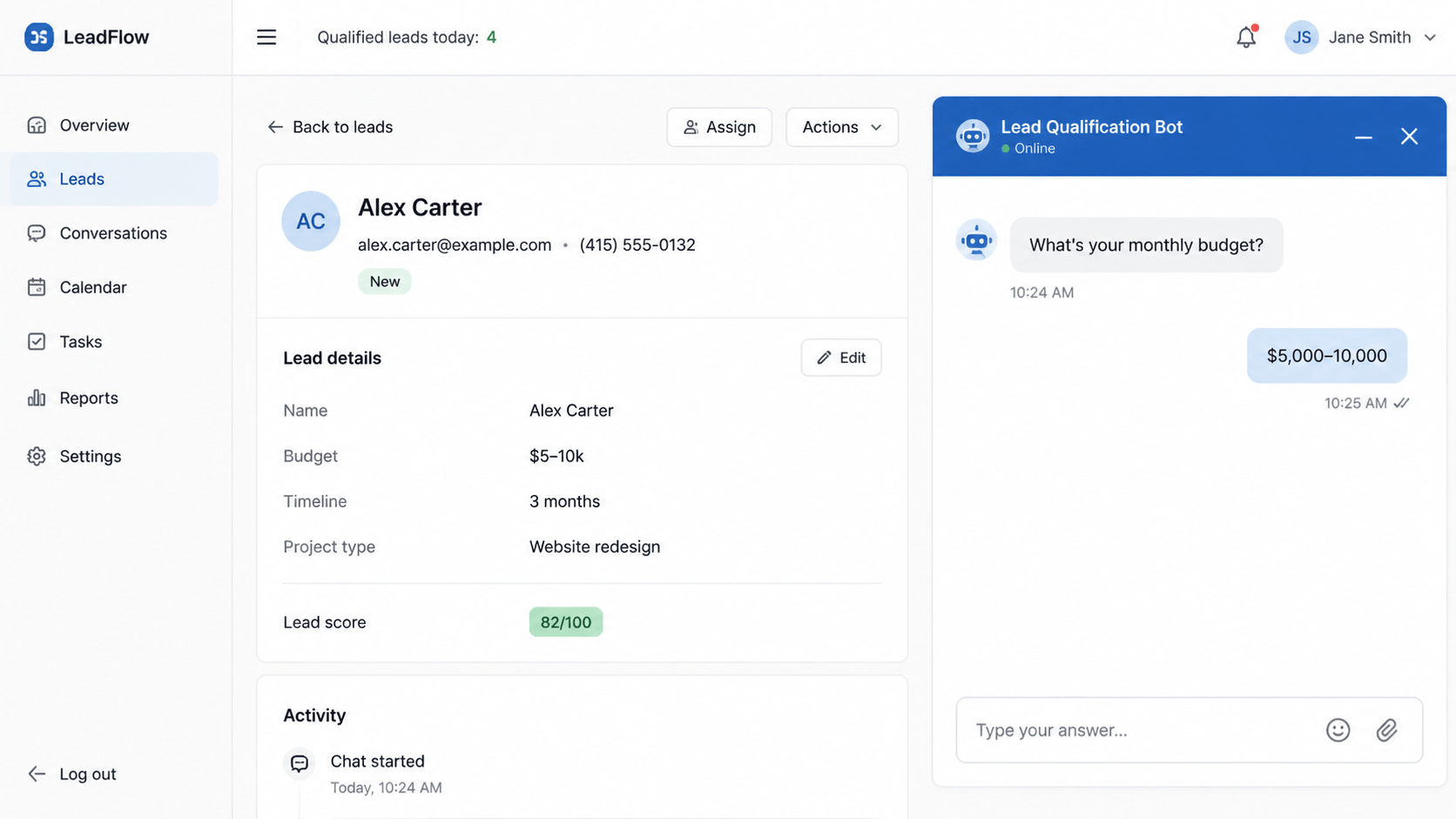 AI Sales Assistant for Service Business