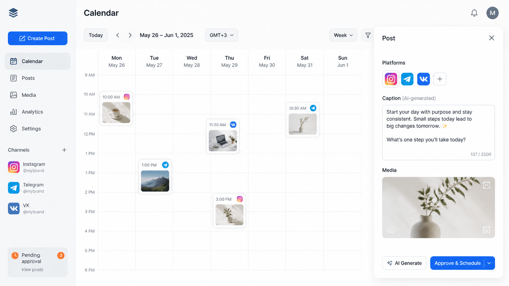 AI Social Media Management — Automated Content & Publishing