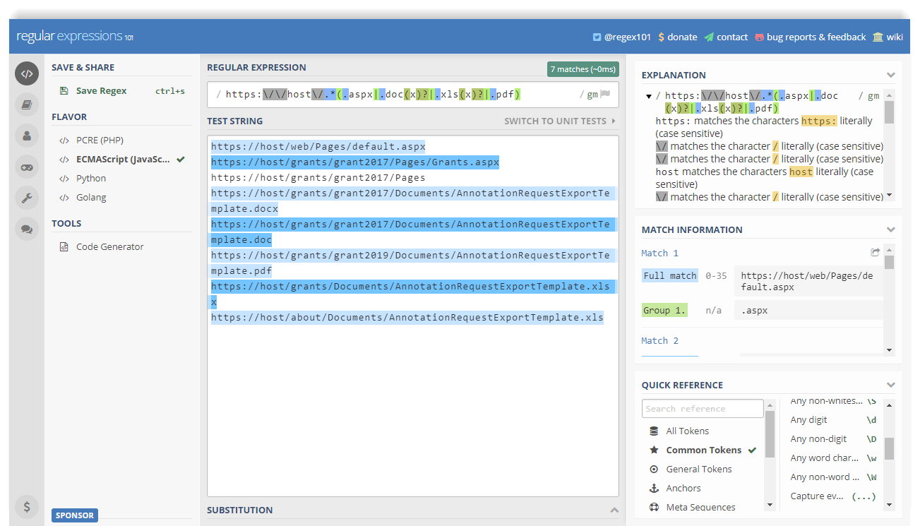 regex-101