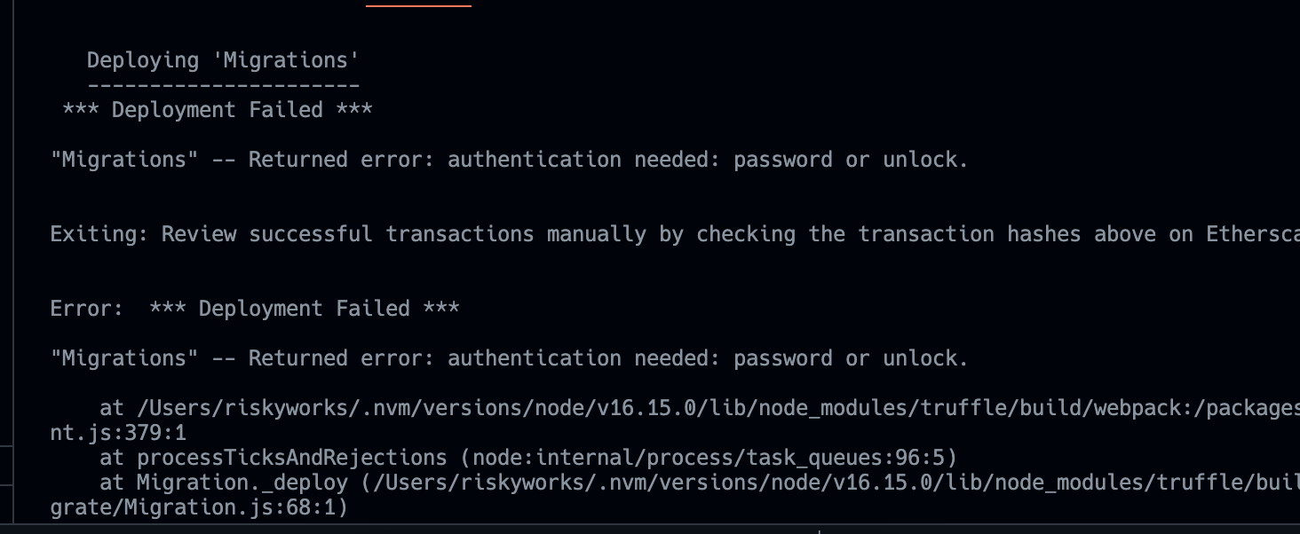 Truffle error